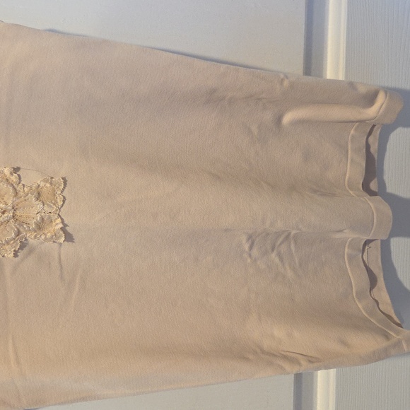 Banana Republic Lace Accent Cream Tank Top Size Small - Picture 4 of 6